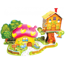 3D Mushroom House Puzzle